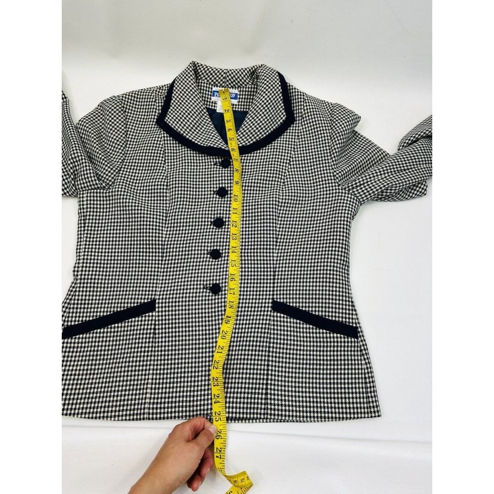Vintage Pendleton Wool Houndstooth Button Blazer … - image 8